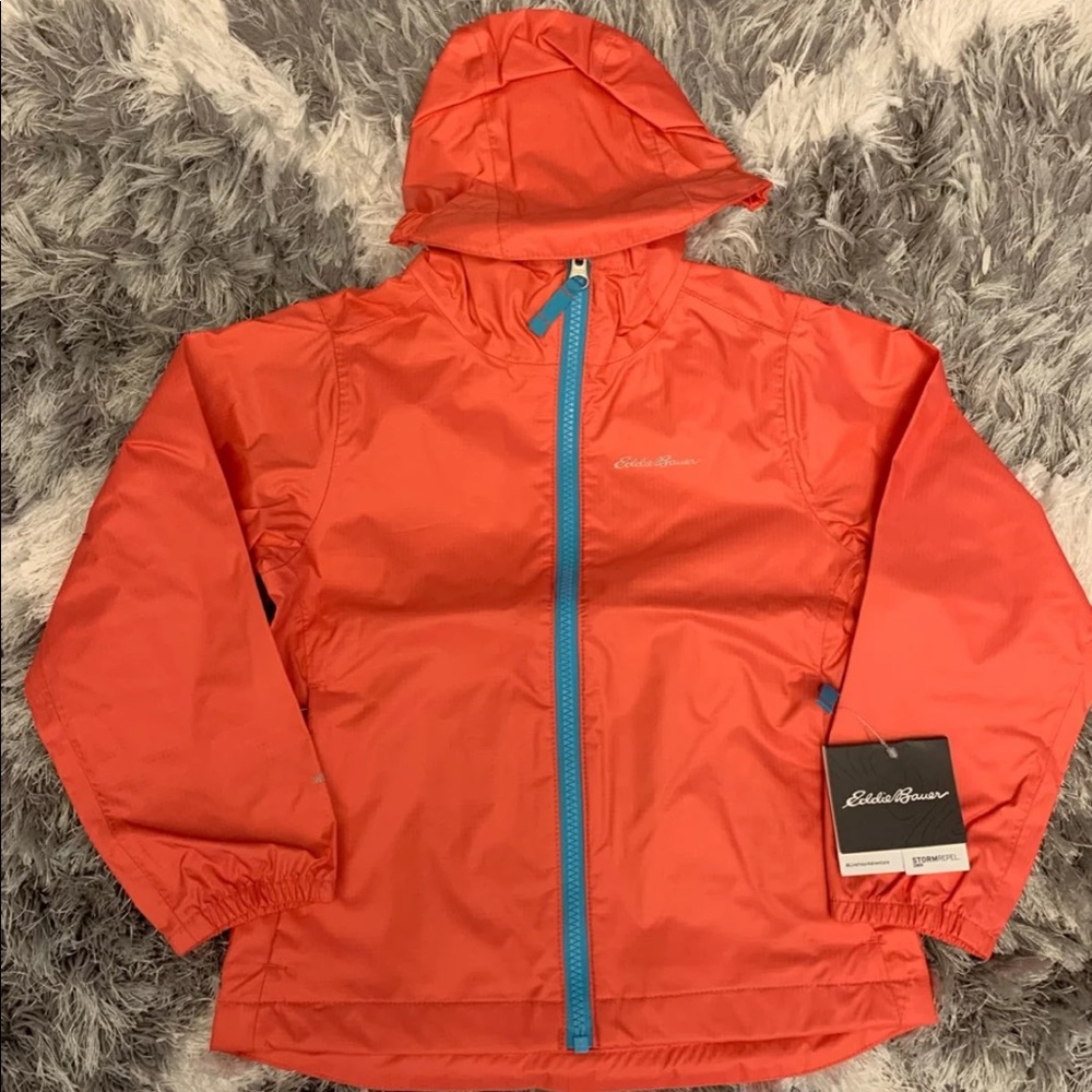 Eddie Bauer Girls Rain Jacket NEW 
Size XXS